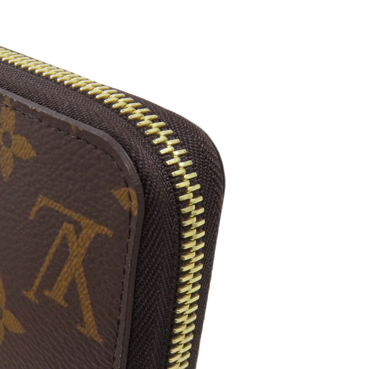 LOUIS VUITTON Long Wallet Purse M42616 Monogram canvas Brown Zippy wallet Women Used Authentic