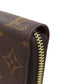 LOUIS VUITTON Long Wallet Purse M42616 Monogram canvas Brown Zippy wallet Women Used Authentic