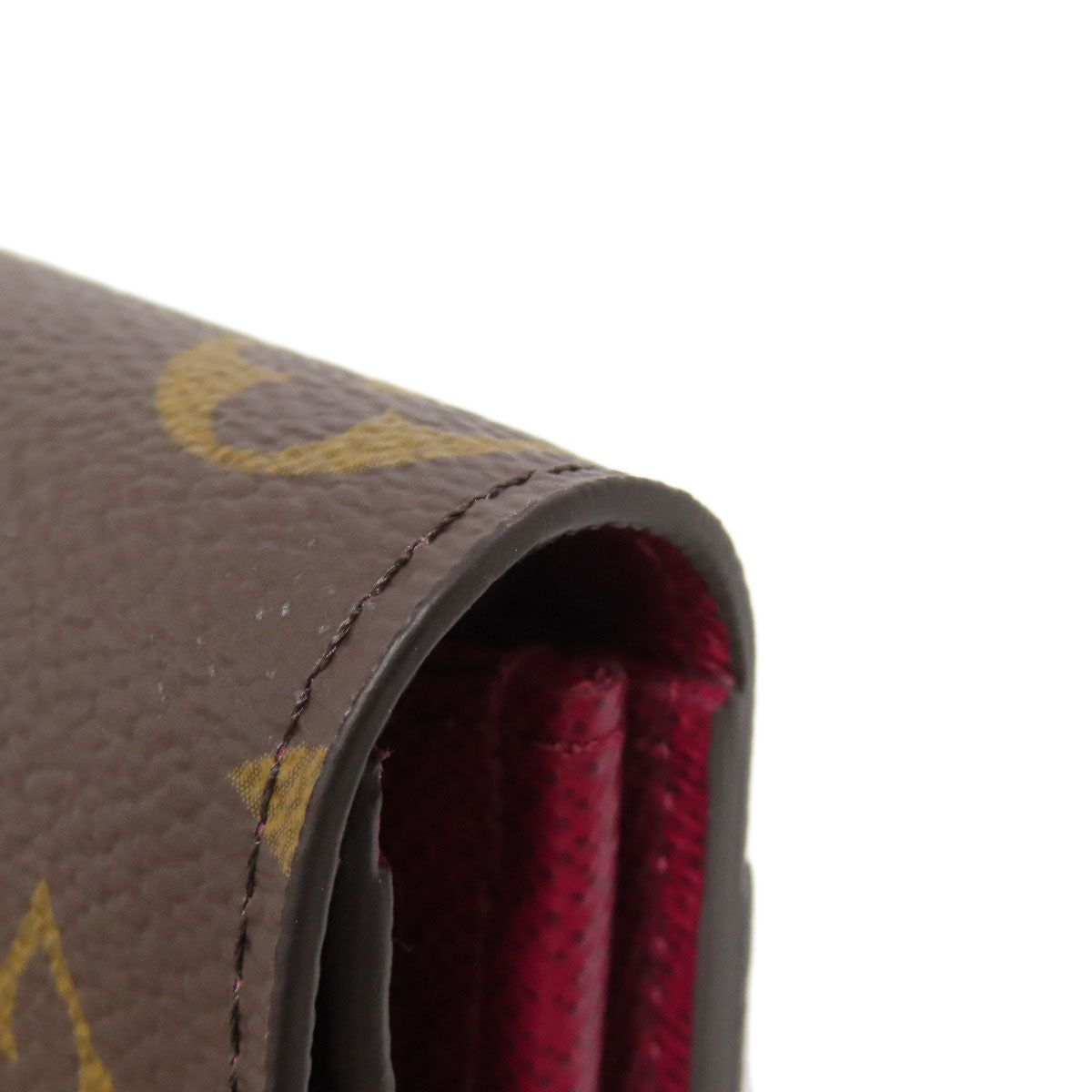 LOUIS VUITTON Long Wallet Purse M62234 Monogram canvas Brown Portefeuille Sara Women Used Authentic