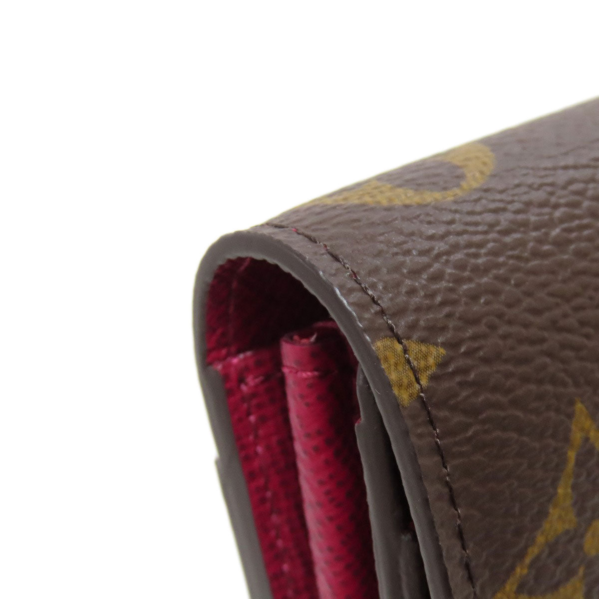 LOUIS VUITTON Long Wallet Purse M62234 Monogram canvas Brown Portefeuille Sara Women Used Authentic