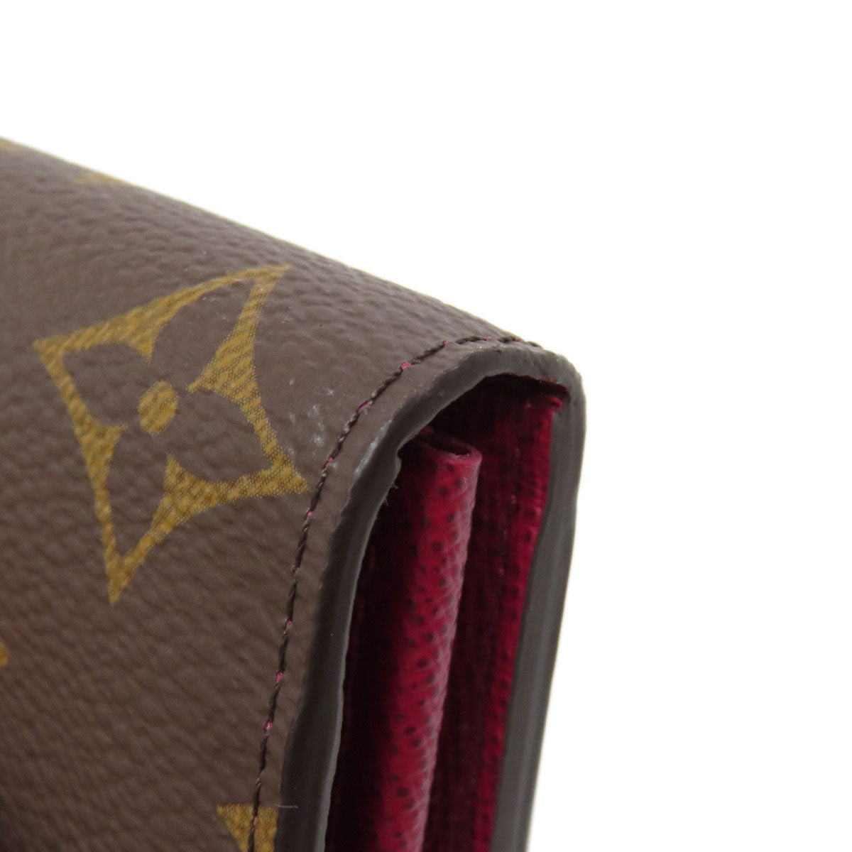 LOUIS VUITTON Long Wallet Purse M62234 Monogram canvas Brown Portefeuille Sara Women Used Authentic
