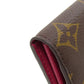 LOUIS VUITTON Long Wallet Purse M62234 Monogram canvas Brown Portefeuille Sara Women Used Authentic