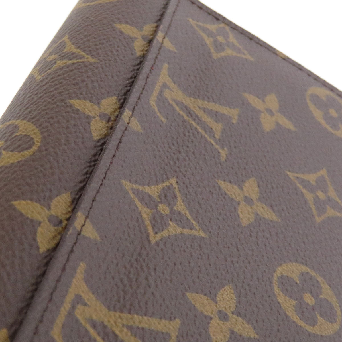 LOUIS VUITTON Long Wallet Purse M62234 Monogram canvas Brown Portefeuille Sara Women Used Authentic