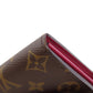 LOUIS VUITTON Long Wallet Purse M62234 Monogram canvas Brown Portefeuille Sara Women Used Authentic