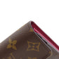 LOUIS VUITTON Long Wallet Purse M62234 Monogram canvas Brown Portefeuille Sara Women Used Authentic