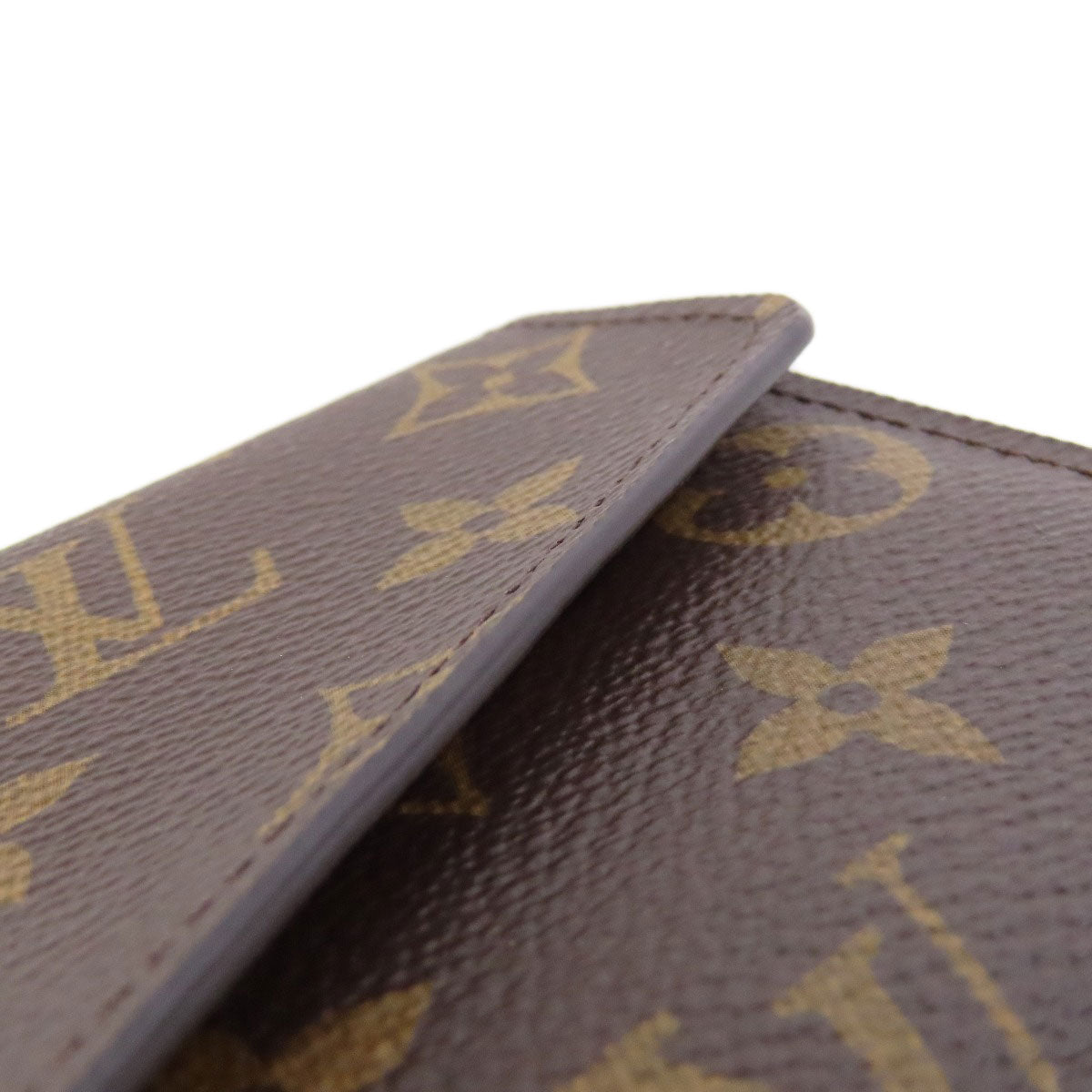 LOUIS VUITTON Long Wallet Purse M62234 Monogram canvas Brown Portefeuille Sara Women Used Authentic