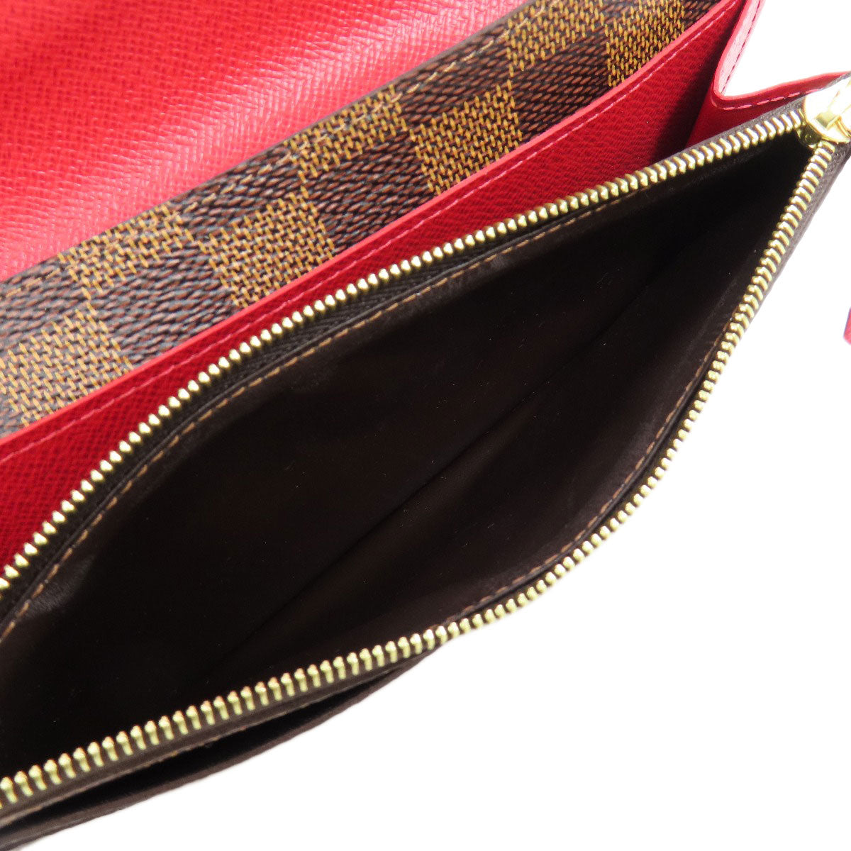LOUIS VUITTON Long Wallet Purse M60697 Monogram canvas Brown Portefeuille Emily Women Used Authentic