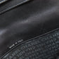 CHANEL Long Wallet Purse Calfskin black logo SilverMetal mens Used Authentic