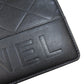 CHANEL Long Wallet Purse Calfskin black logo SilverMetal mens Used Authentic