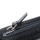 CHANEL Long Wallet Purse Calfskin black logo SilverMetal mens Used Authentic