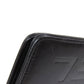 CHANEL Long Wallet Purse Calfskin black logo SilverMetal mens Used Authentic
