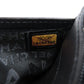 CHANEL Long Wallet Purse Calfskin black logo SilverMetal mens Used Authentic