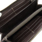 GUCCI Long Wallet Purse 245914 canvas Brown Zip Around GG Women Used Authentic