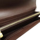 LOUIS VUITTON Long Wallet Purse N63209 Damier canvas Brown Portefeuille Sara Women Used Authentic
