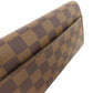 LOUIS VUITTON Long Wallet Purse N63209 Damier canvas Brown Portefeuille Sara Women Used Authentic
