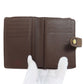 LOUIS VUITTON Bifold Wallet N61674 Damier canvas Brown Portefeuille Vienova