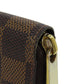 LOUIS VUITTON Long Wallet Purse N60015 Damier canvas Brown Zippy wallet old Women Used Authentic