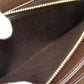 LOUIS VUITTON Long Wallet Purse N60015 Damier canvas Brown Zippy wallet old Women Used Authentic