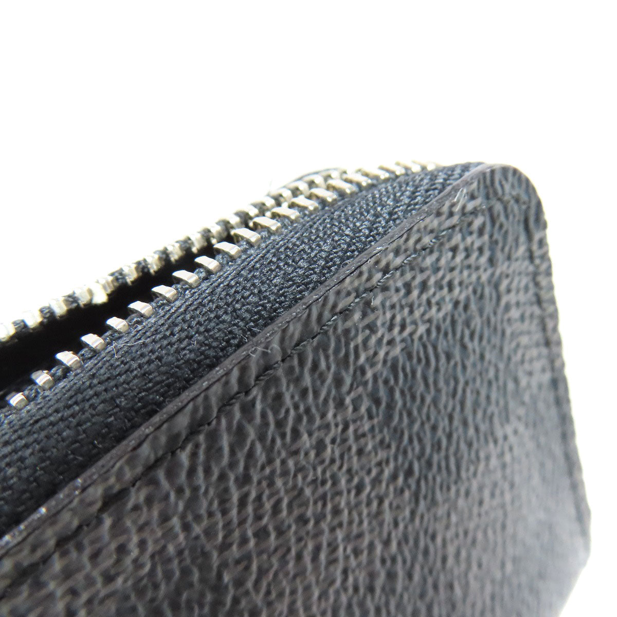 LOUIS VUITTON Coin case N63076 Damier canvas black Zippy coin purse mens Used Authentic