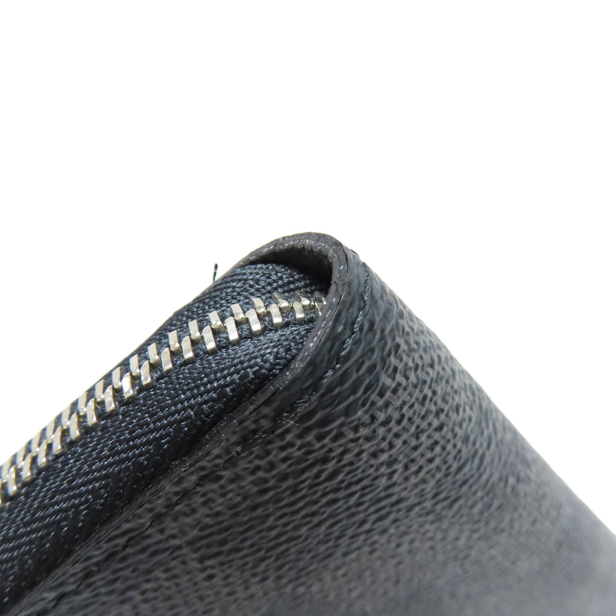 LOUIS VUITTON Coin case N63076 Damier canvas black Zippy coin purse mens Used Authentic
