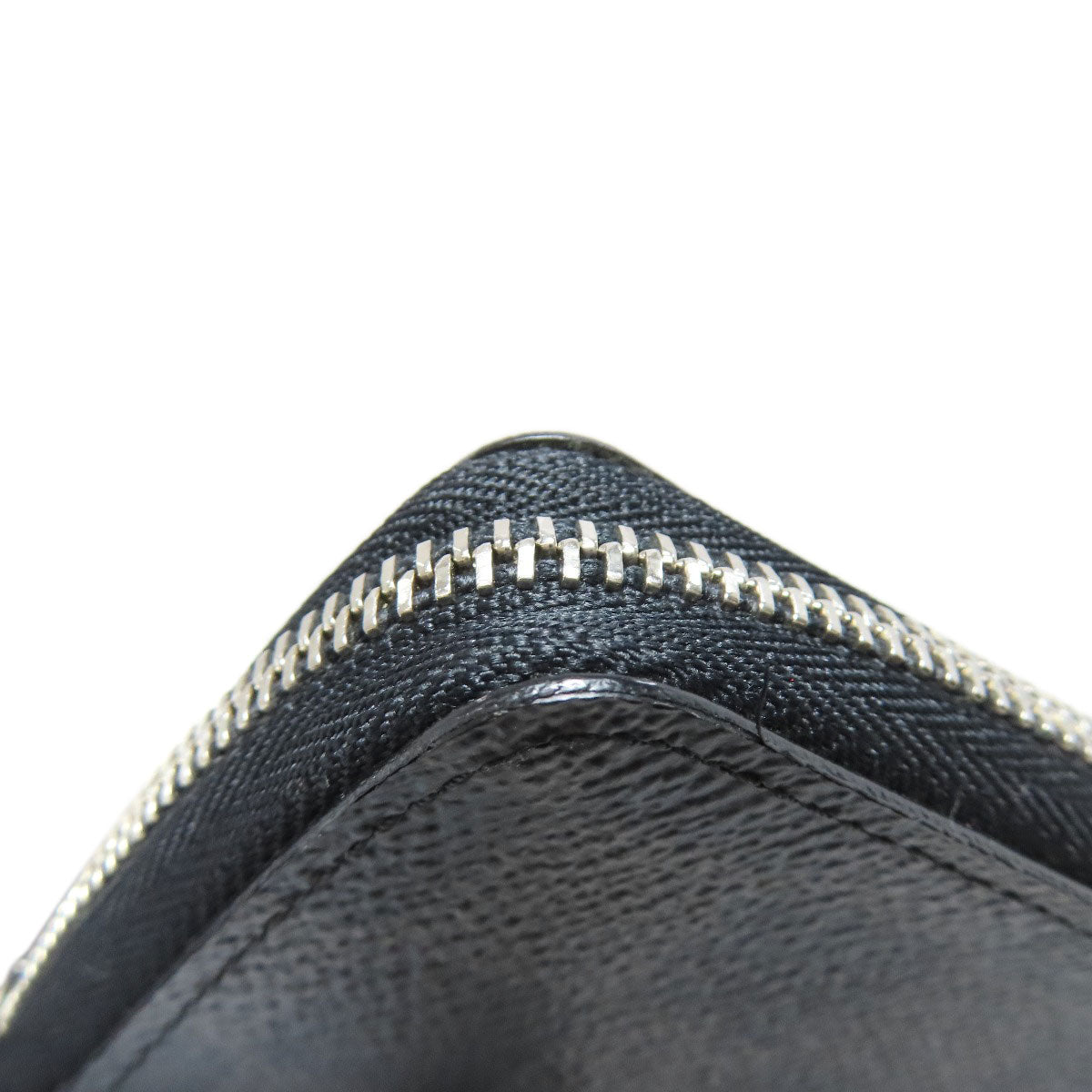 LOUIS VUITTON Coin case N63076 Damier canvas black Zippy coin purse mens Used Authentic