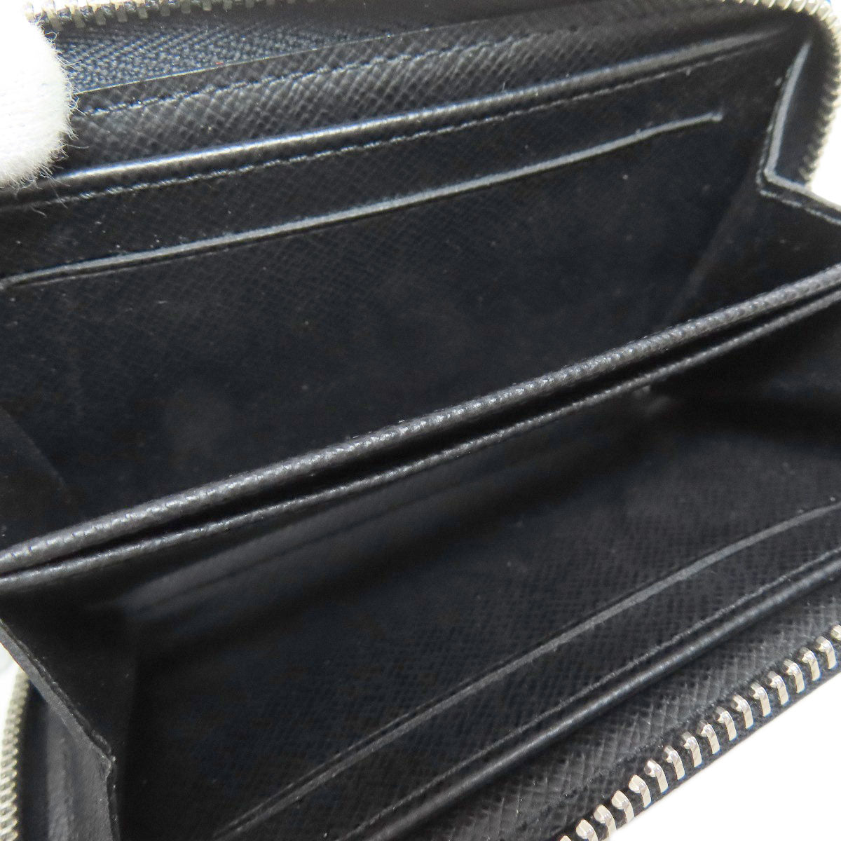 LOUIS VUITTON Coin case N63076 Damier canvas black Zippy coin purse mens Used Authentic