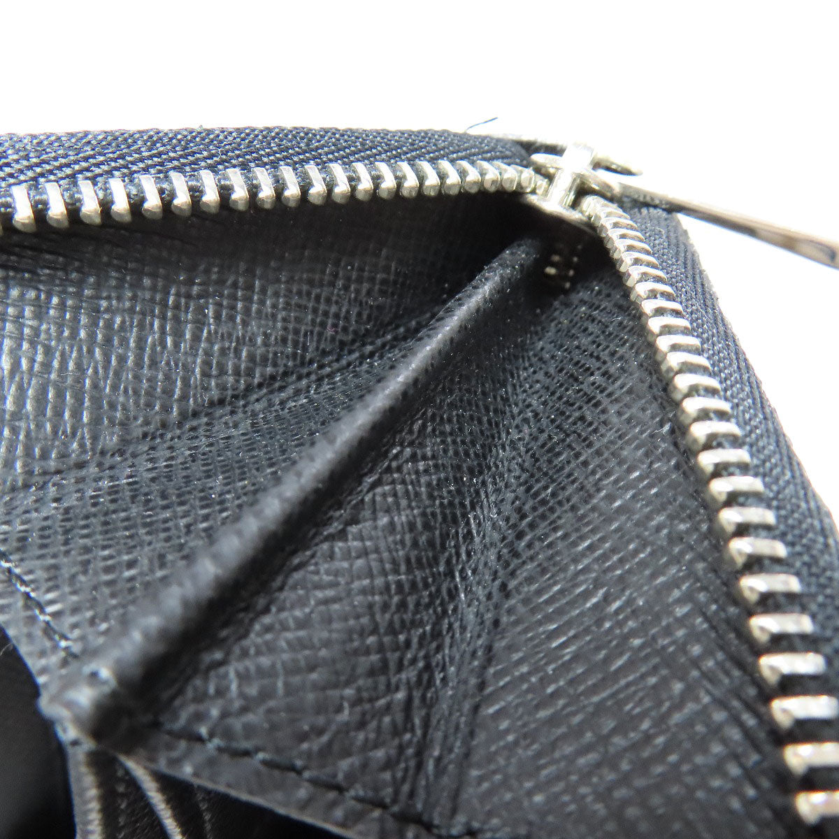 LOUIS VUITTON Coin case N63076 Damier canvas black Zippy coin purse mens Used Authentic