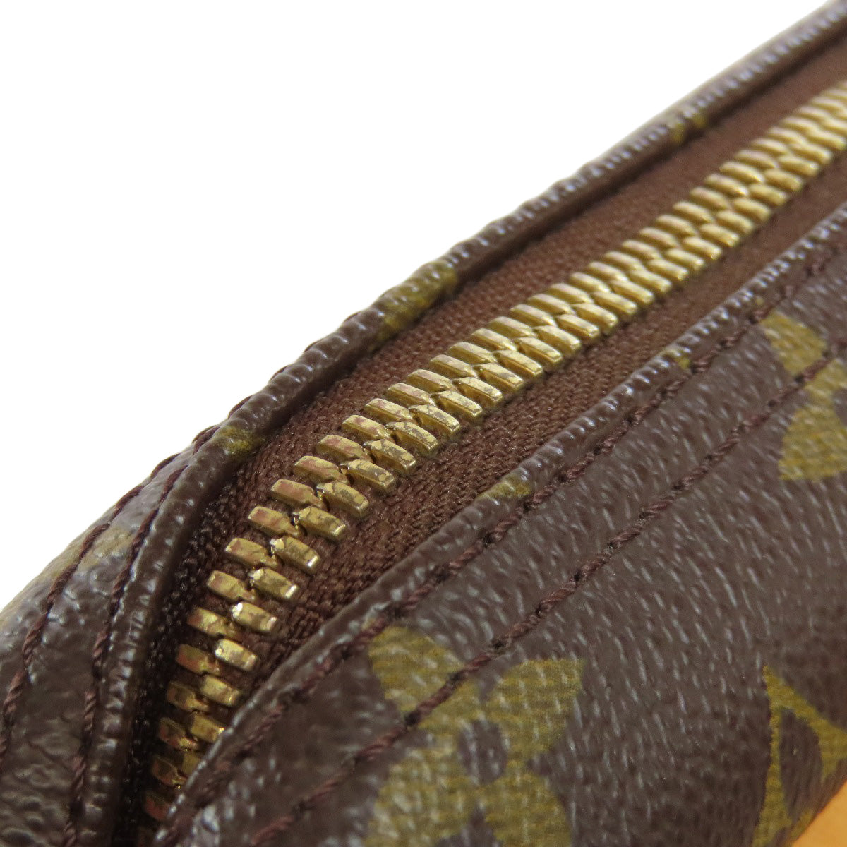 LOUIS VUITTON Handbag M47270 Monogram canvas Brown Deauville Women Used Authentic