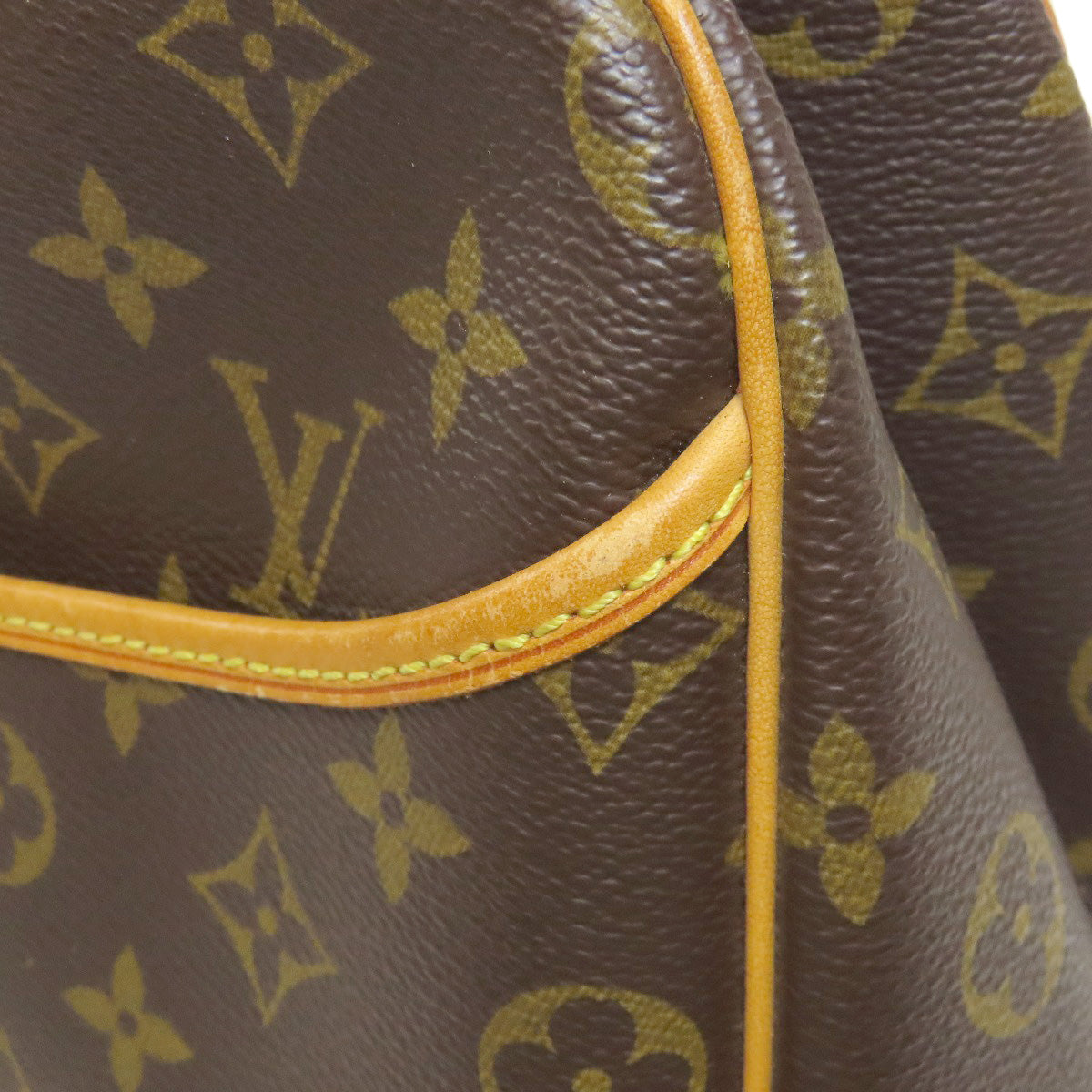 LOUIS VUITTON Handbag M47270 Monogram canvas Brown Deauville Women Used Authentic