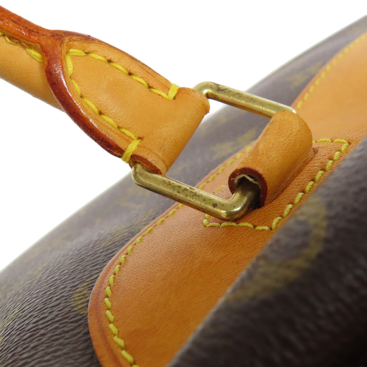 LOUIS VUITTON Handbag M47270 Monogram canvas Brown Deauville Women Used Authentic