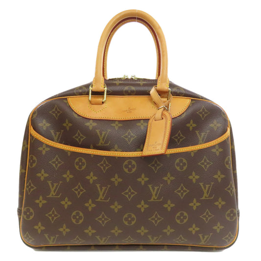 LOUIS VUITTON Handbag M47270 Monogram canvas Brown Deauville Women Used Authentic
