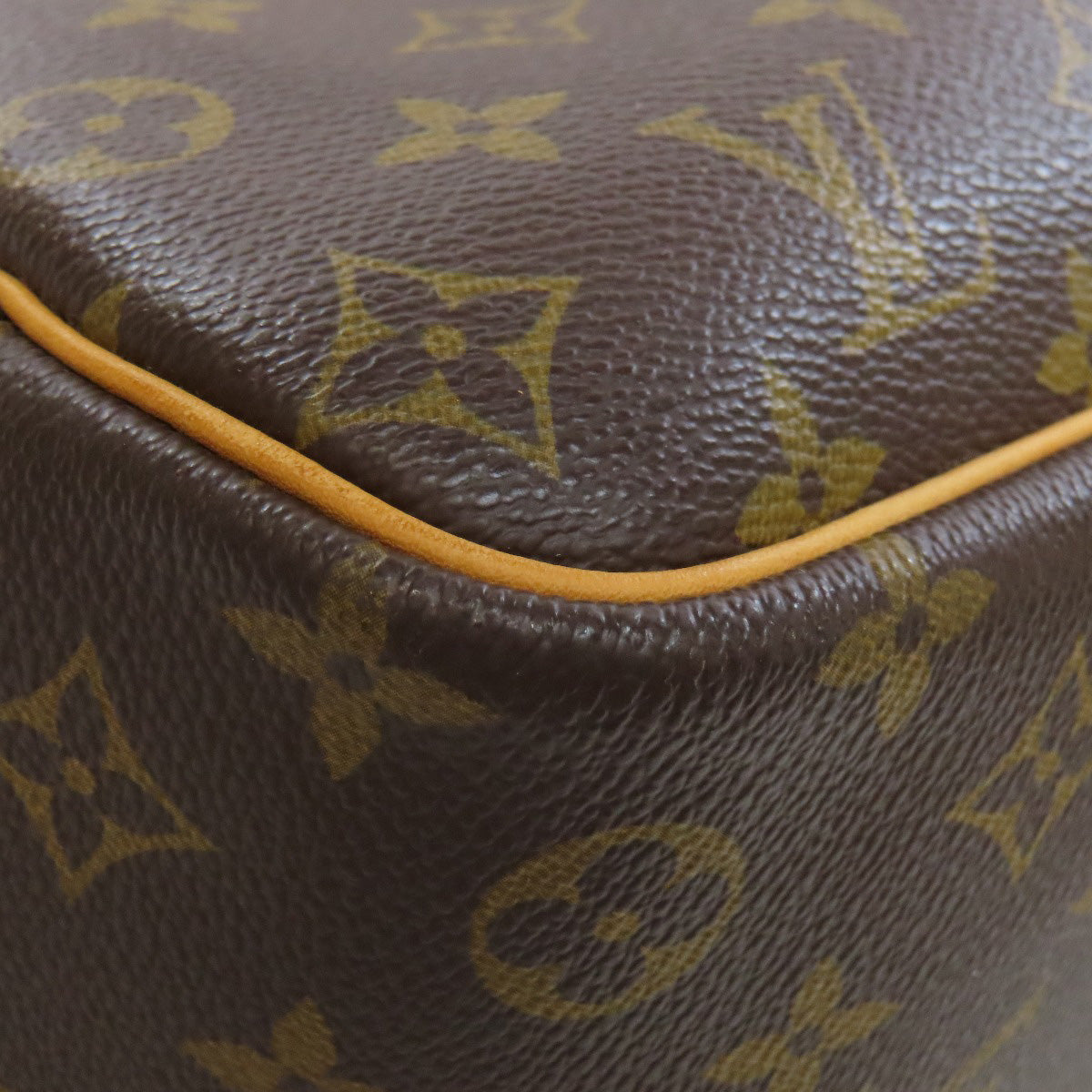 LOUIS VUITTON Handbag M47270 Monogram canvas Brown Deauville Women Used Authentic
