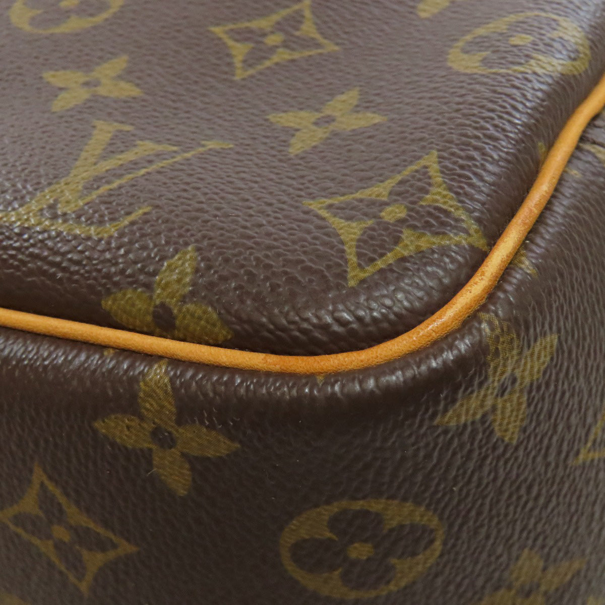 LOUIS VUITTON Handbag M47270 Monogram canvas Brown Deauville Women Used Authentic