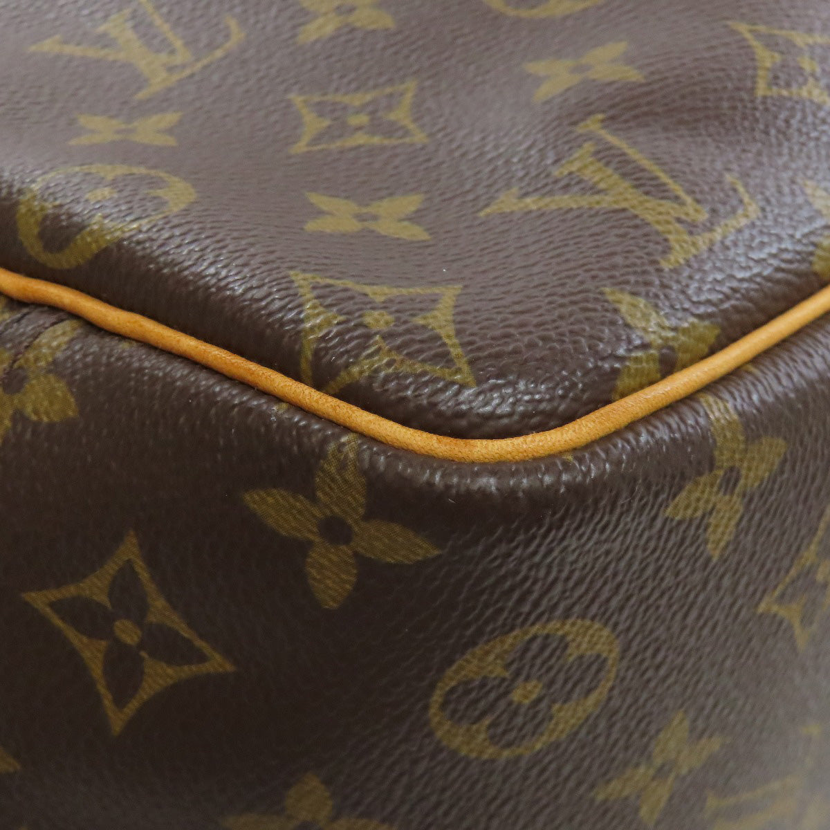 LOUIS VUITTON Handbag M47270 Monogram canvas Brown Deauville Women Used Authentic