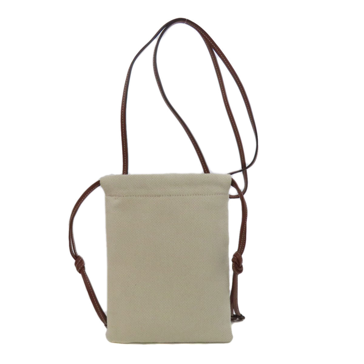 BURBERRY Shoulder Bag canvas beige Pochette Women Used Authentic