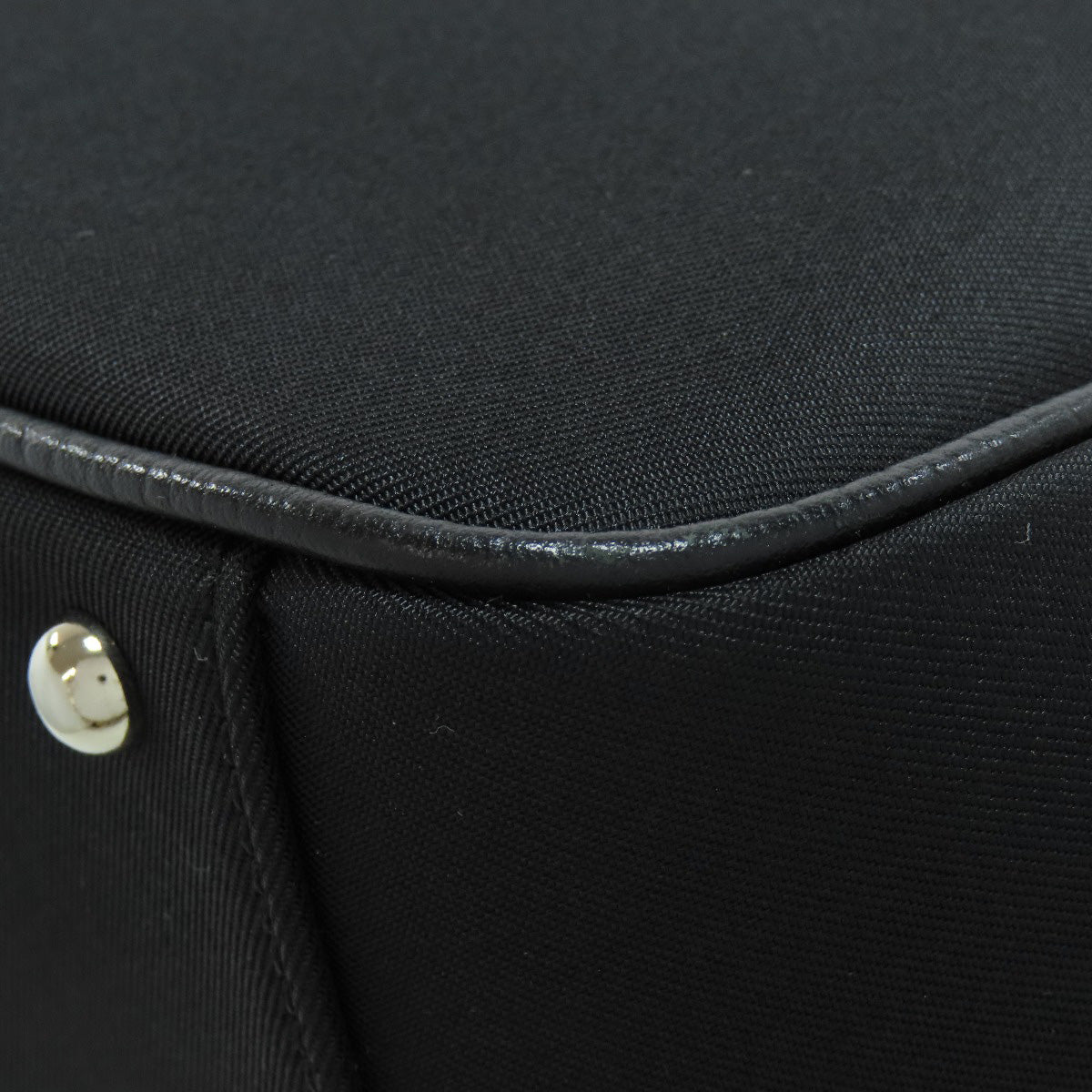 BURBERRY Tote Bag Nylon black Nova Check Women Used Authentic