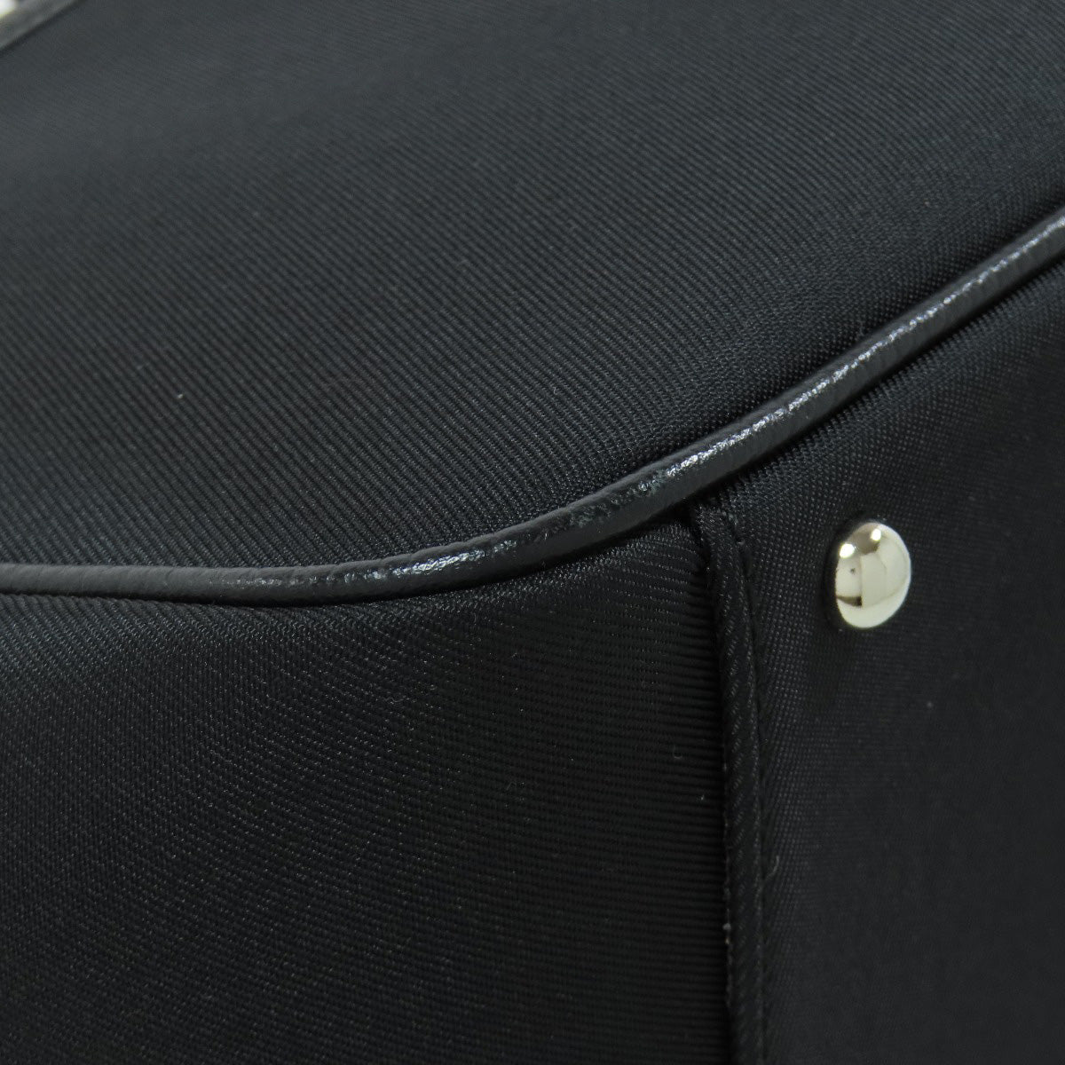 BURBERRY Tote Bag Nylon black Nova Check Women Used Authentic