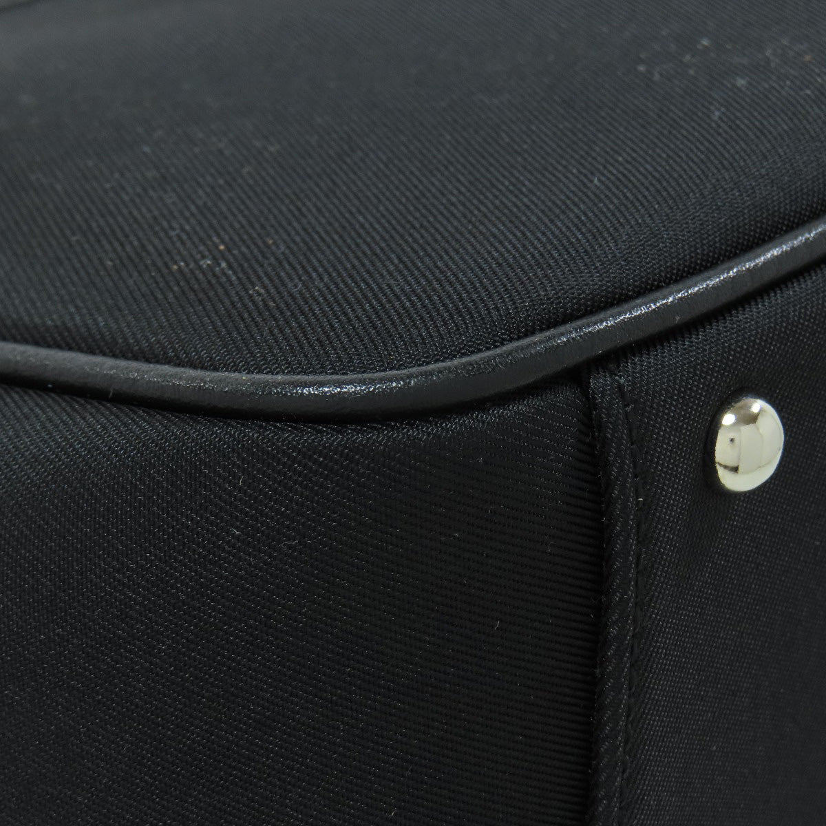 BURBERRY Tote Bag Nylon black Nova Check Women Used Authentic