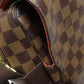 LOUIS VUITTON Shoulder Bag M45255 Damier canvas Brown Naviglio mens(Unisex) Used Authentic