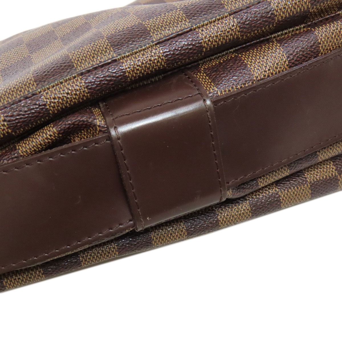 LOUIS VUITTON Shoulder Bag M45255 Damier canvas Brown Naviglio mens(Unisex) Used Authentic