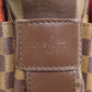LOUIS VUITTON Shoulder Bag M45255 Damier canvas Brown Naviglio mens(Unisex) Used Authentic