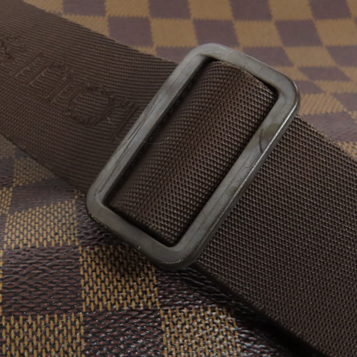 LOUIS VUITTON Shoulder Bag M45255 Damier canvas Brown Naviglio mens(Unisex) Used Authentic