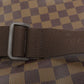 LOUIS VUITTON Shoulder Bag M45255 Damier canvas Brown Naviglio mens(Unisex) Used Authentic