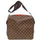 LOUIS VUITTON Shoulder Bag M45255 Damier canvas Brown Naviglio mens(Unisex) Used Authentic