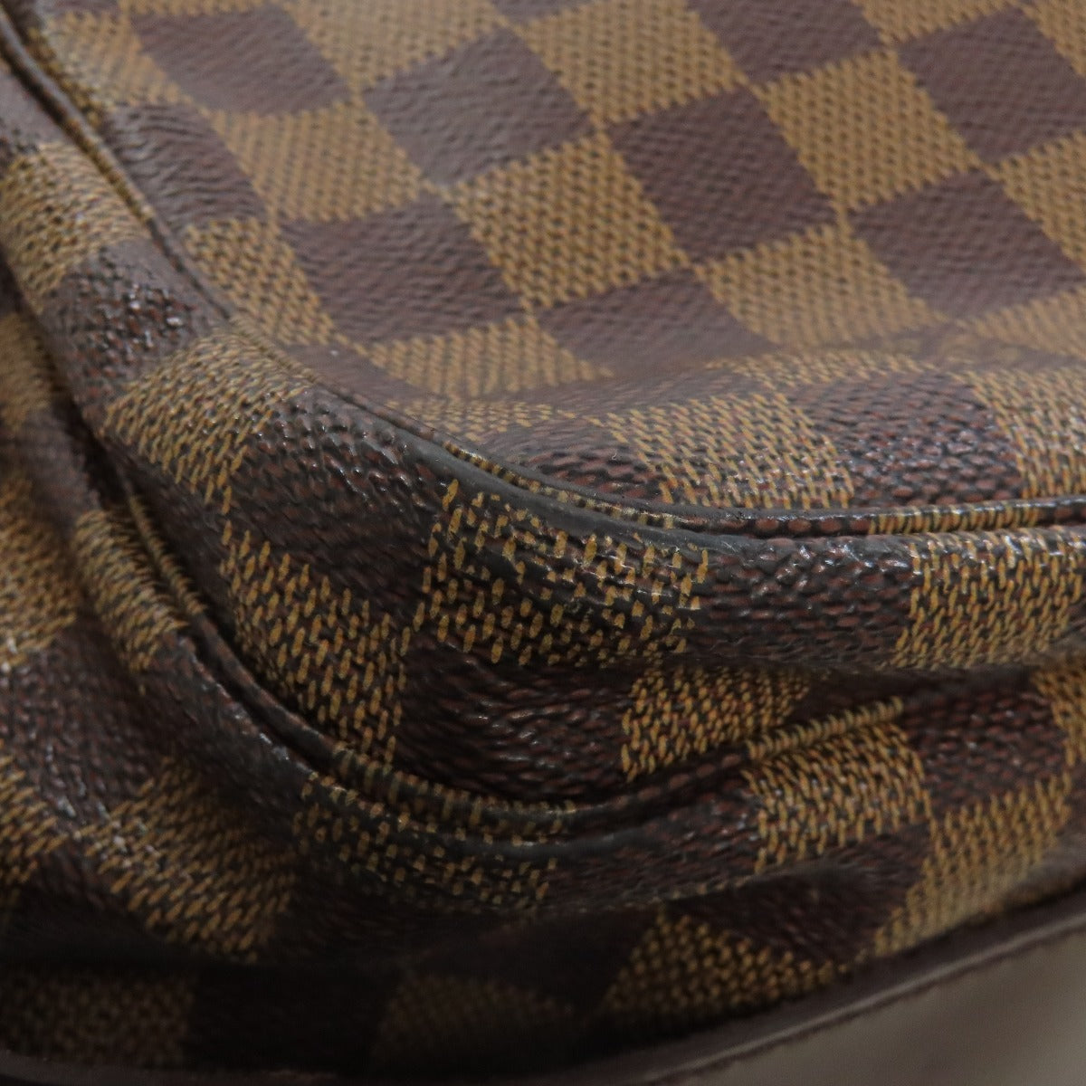LOUIS VUITTON Shoulder Bag M45255 Damier canvas Brown Naviglio mens(Unisex) Used Authentic