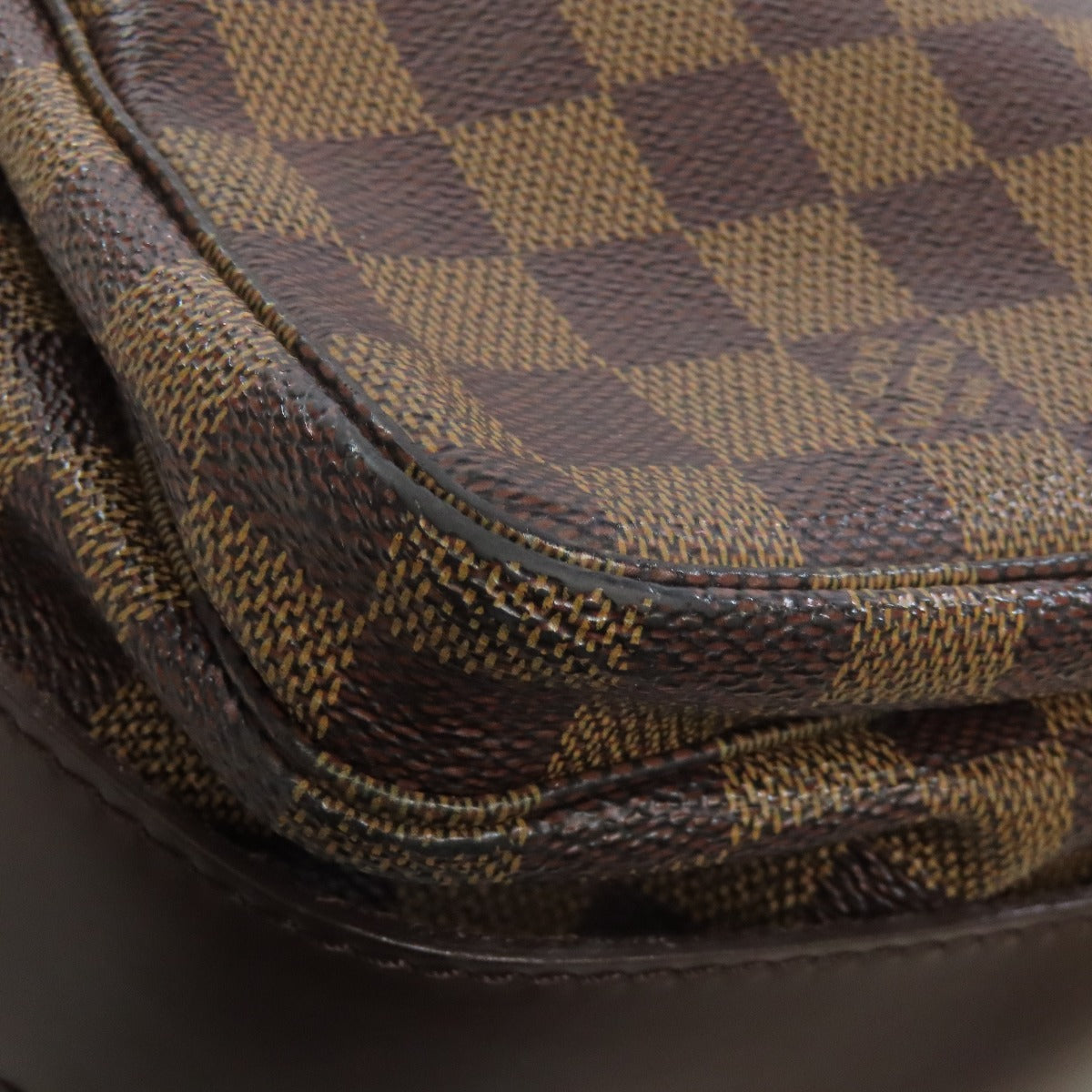 LOUIS VUITTON Shoulder Bag M45255 Damier canvas Brown Naviglio mens(Unisex) Used Authentic