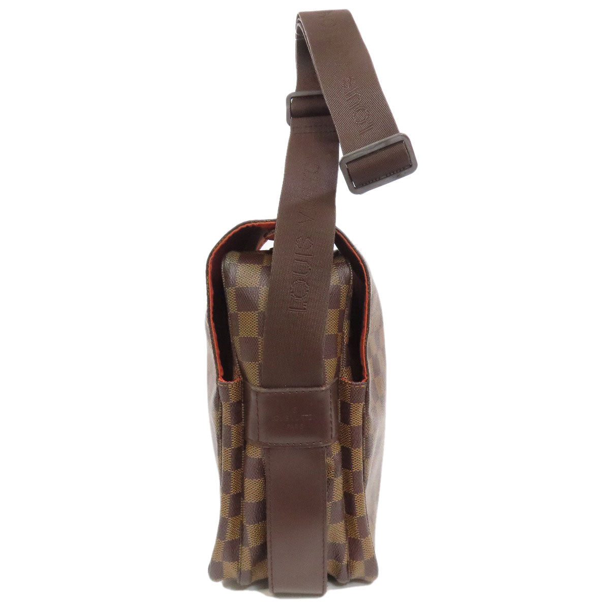 LOUIS VUITTON Shoulder Bag M45255 Damier canvas Brown Naviglio mens(Unisex) Used Authentic