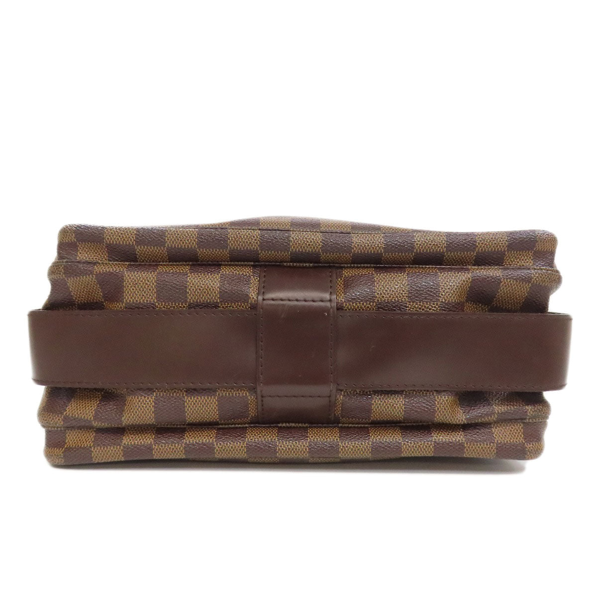 LOUIS VUITTON Shoulder Bag M45255 Damier canvas Brown Naviglio mens(Unisex) Used Authentic