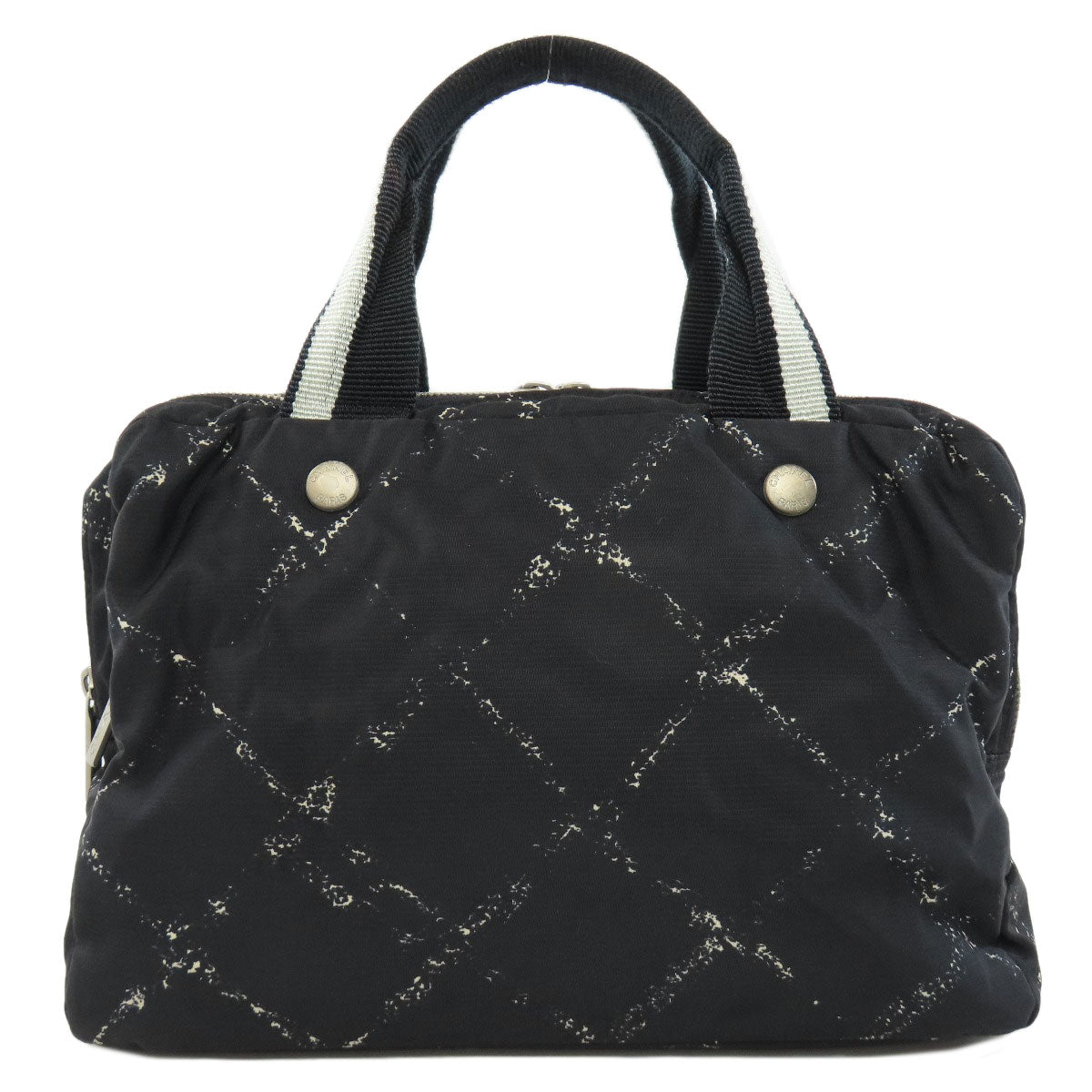CHANEL Handbag Nylon black Travel line Women Used Authentic
