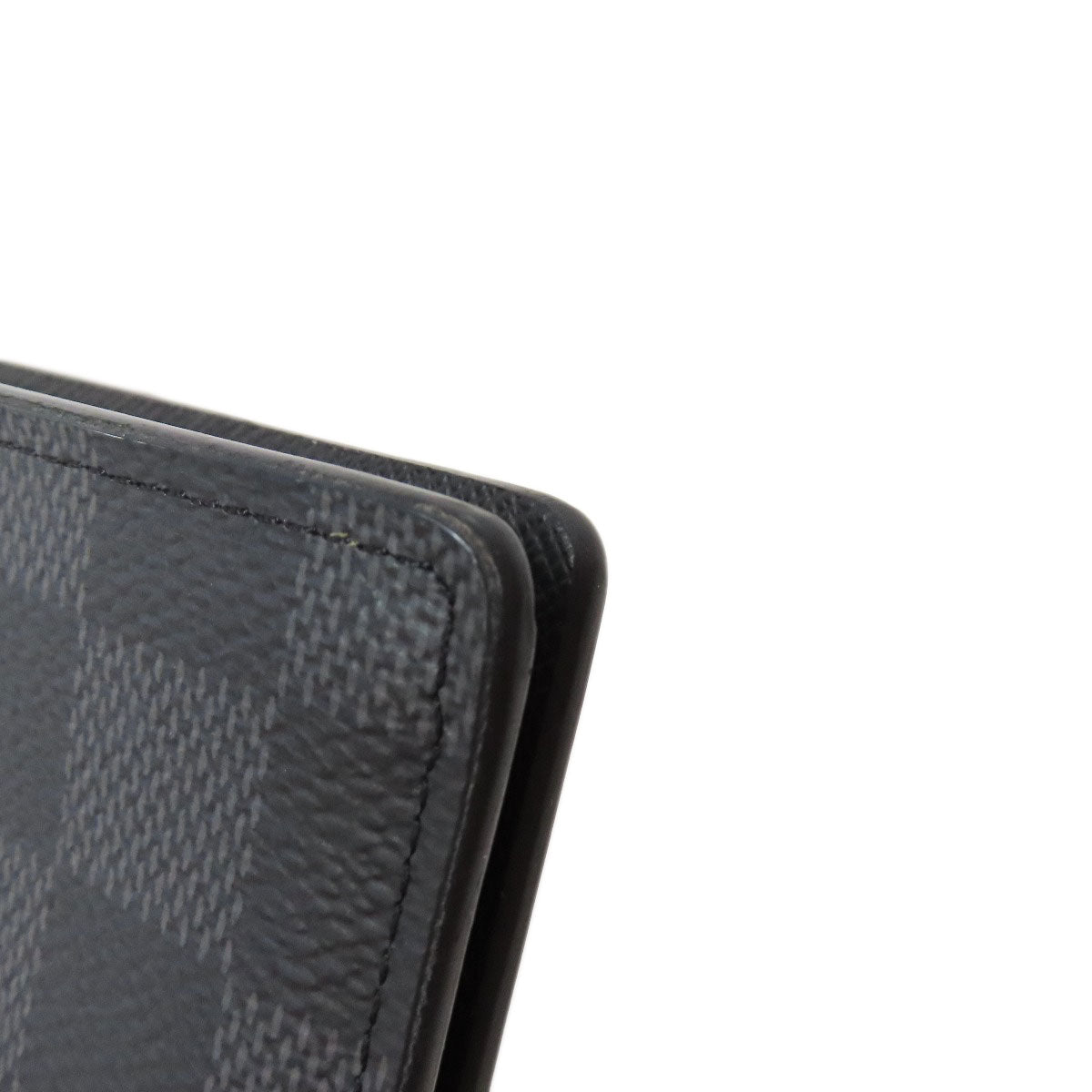 LOUIS VUITTON Long Wallet Purse N62665 Damier canvas gray Portefeuille Blaza mens Used Authentic